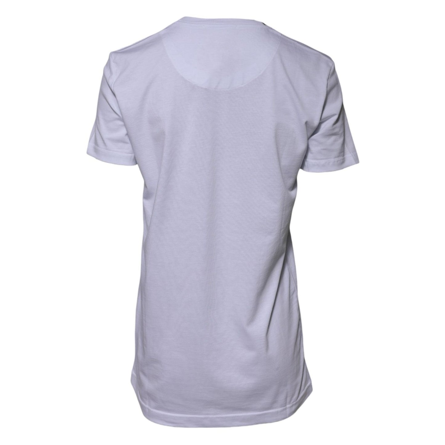 Dolce & Gabbana White Cotton Goodluck 2023 Crew Neck T-shirt TSH90684-44