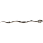 Dolce & Gabbana Silver Brass Crystal Spilla Serpente Mens Brooch Pin