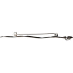Dolce & Gabbana Silver Brass Crystal Spilla Serpente Mens Brooch Pin