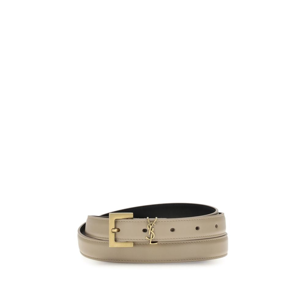Saint Laurent Cassandre slim Belt SA-554465BOO0W2721-85 CM / 34 INCHES