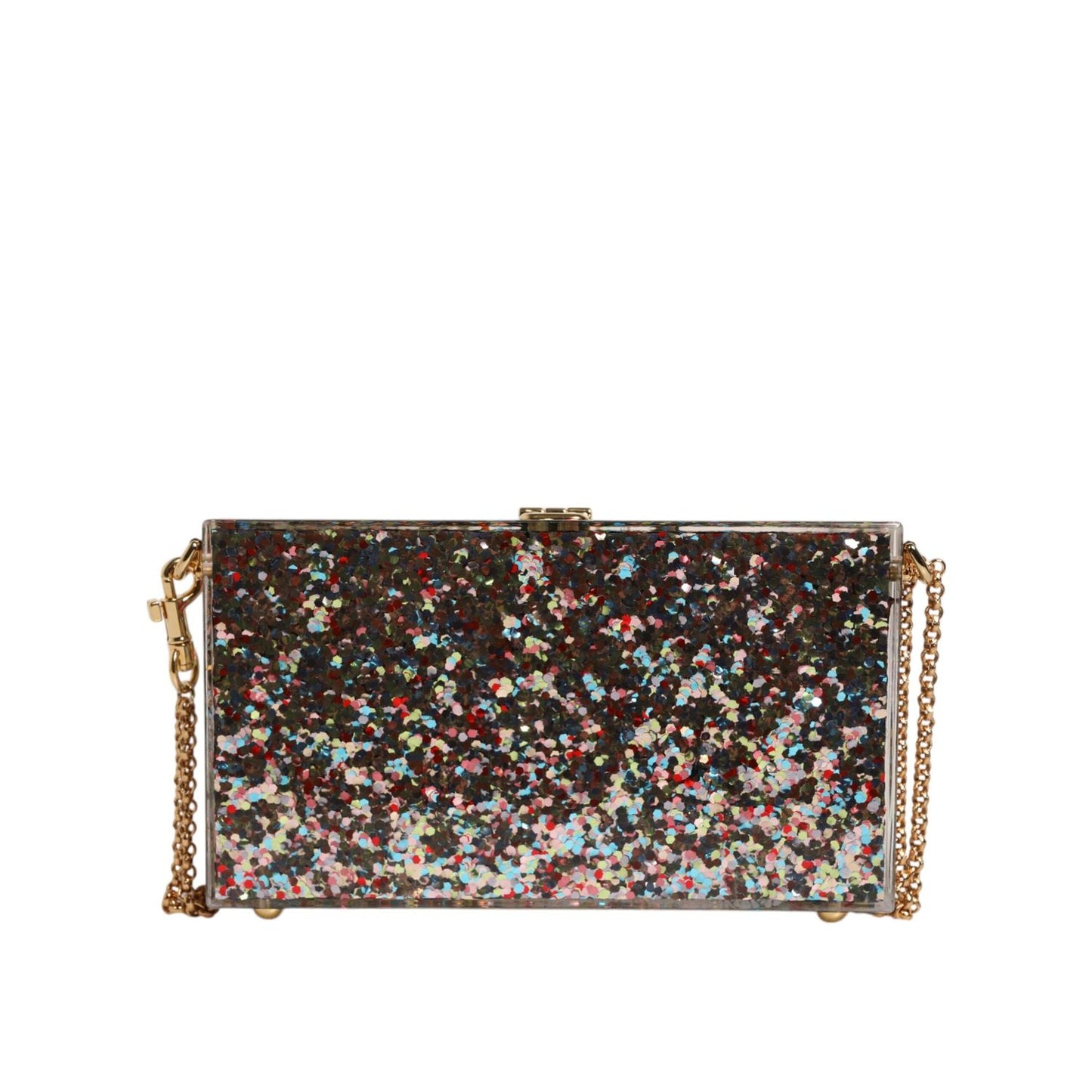 Dolce & Gabbana Multicolor PurseBox Fashion Sinner Glitter Crossbody Bag