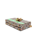 Dolce & Gabbana Multicolor PurseBox Fashion Sinner Glitter Crossbody Bag
