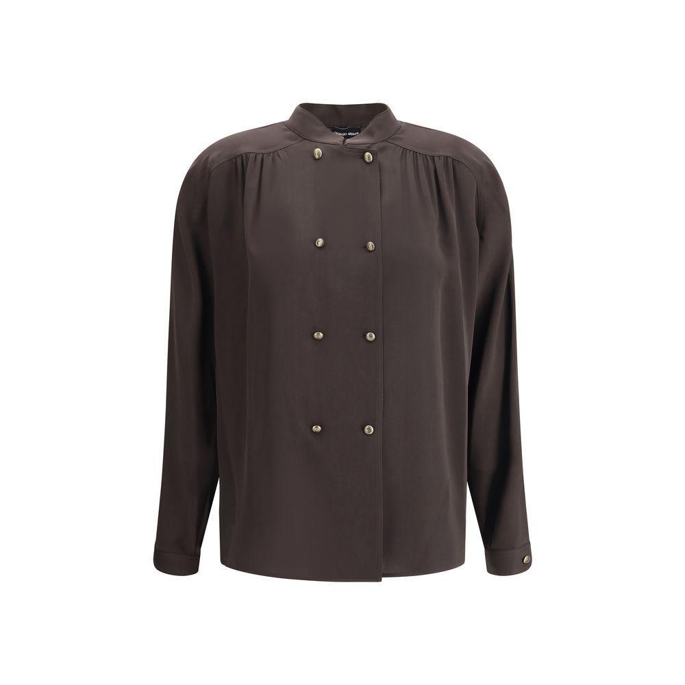 Giorgio Armani Doublebreasted silk Shirt GI-GW001763U8130-IT44 | L