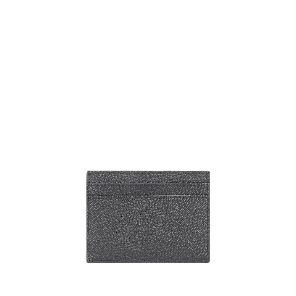 Saint Laurent Gray Calf Leather Bos Taurus Wallet