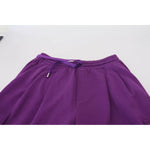Dolce & Gabbana Purple Cotton Cargo Sweatpants Jogging Pants