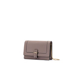 Giada Powder Pink Leather Clutch Bag