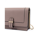 Giada Powder Pink Leather Clutch Bag