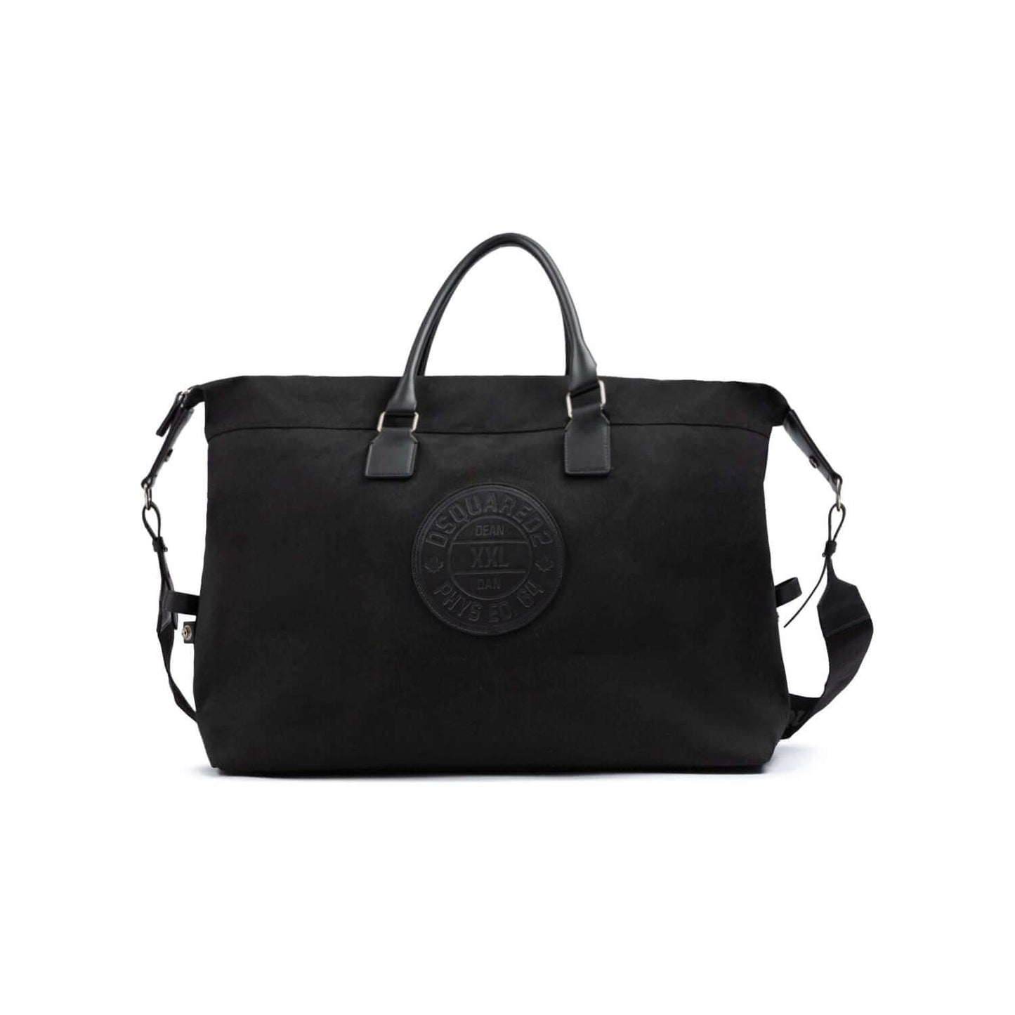 Dsquared² Black Fabric Weekend Travel Bag