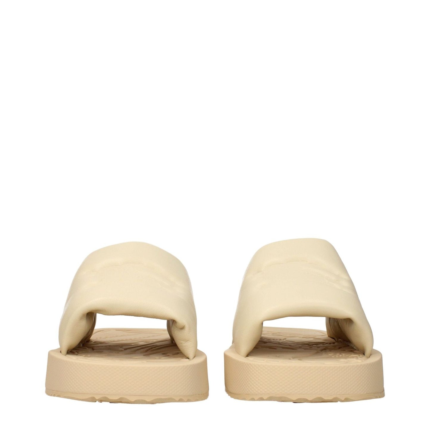 Burberry Beige Leather Slippers Sandals BU-15265290518793-EU36/US6