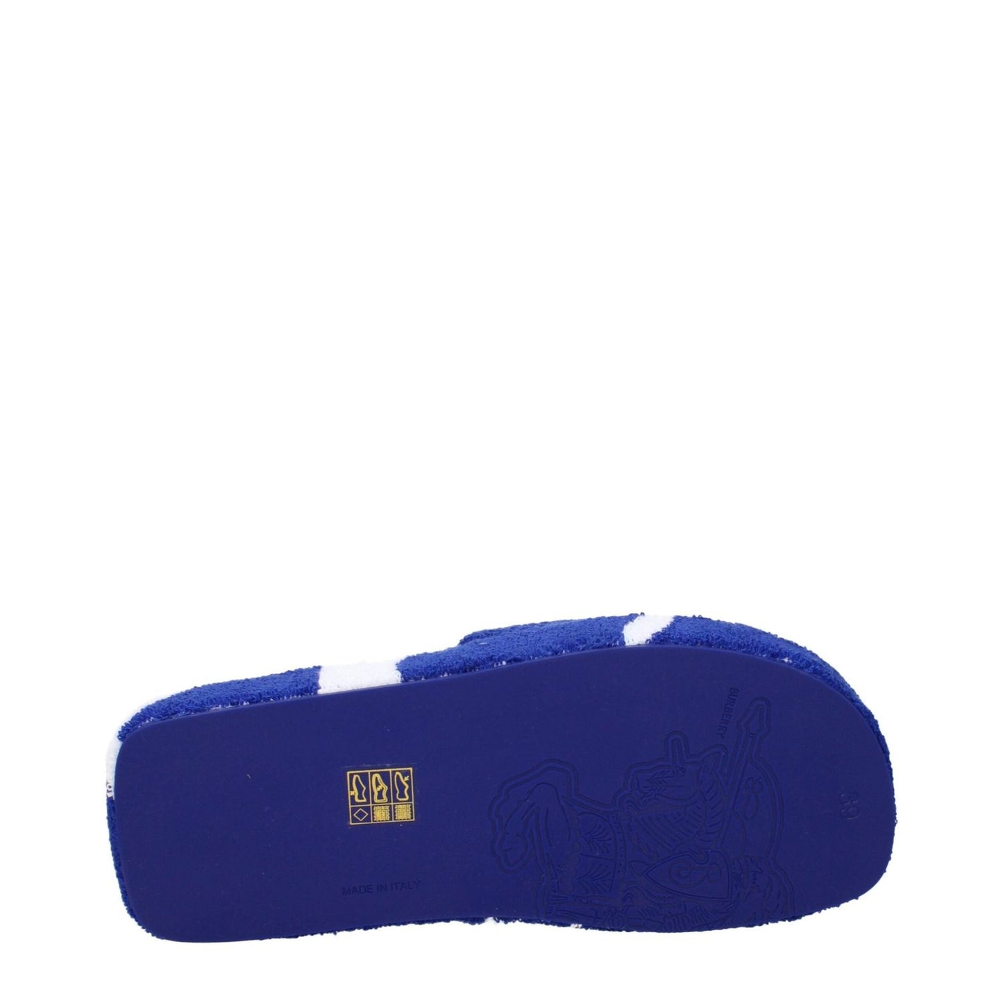 Burberry Blue Fabric Slippers Sandals BU-15265285767433-EU39/US9