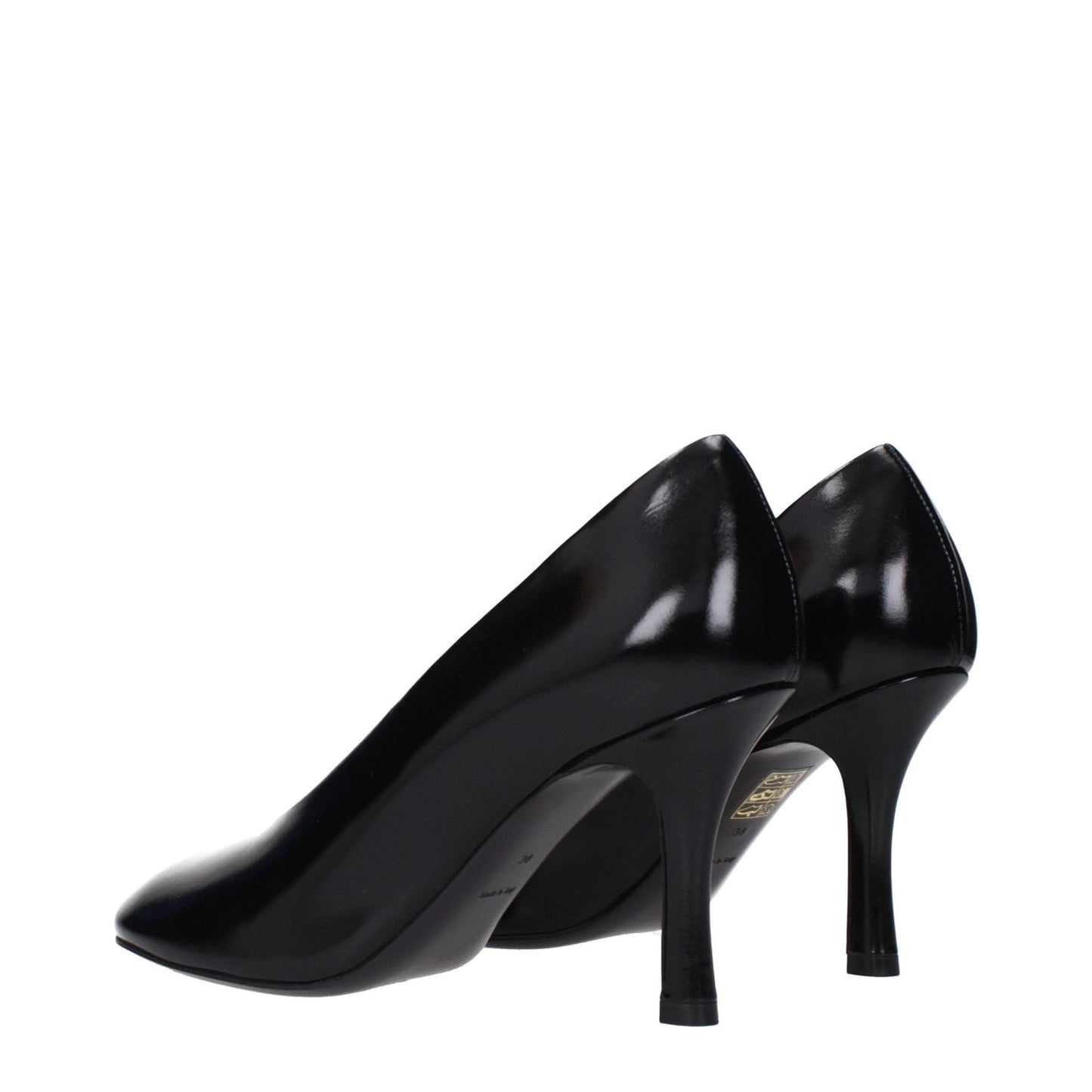 Burberry Black Leather High Heel Pumps BU-15265303167241-EU39/US9