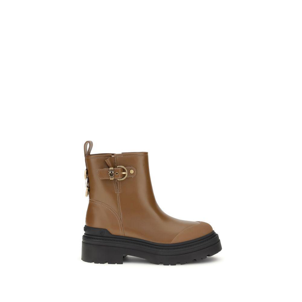 PINKO Mia Ankle Leather Boots