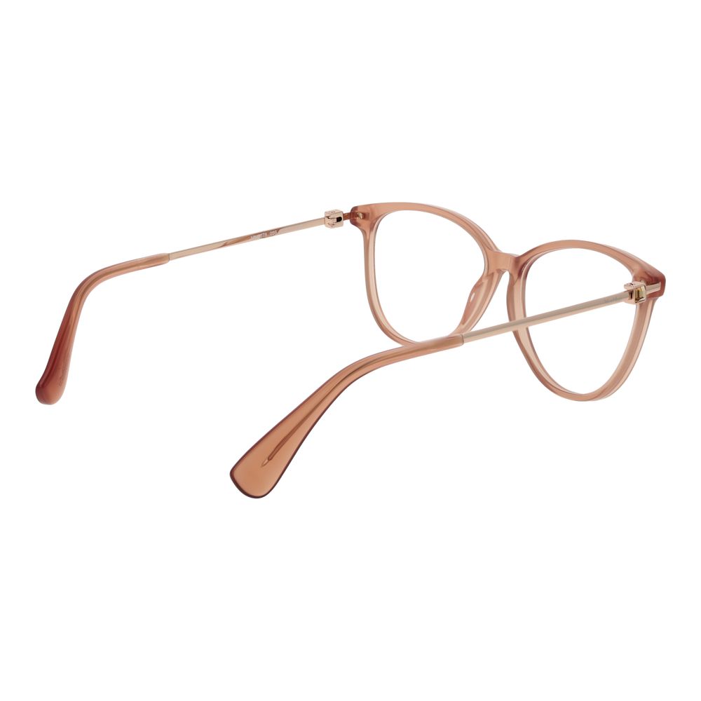 Max Mara Brown Women Glasses Frame in acetate, full-rim Panto style, temple length 140mm, bridge width 14mm, lens width 54mm.