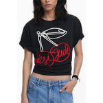 Desigual Black Cotton Women T-Shirt DE-39743-XS