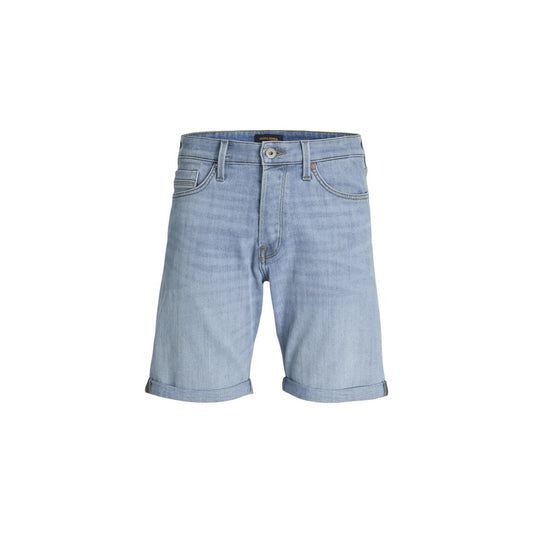 Jack Jones Light Blue Cotton Bermuda Shorts