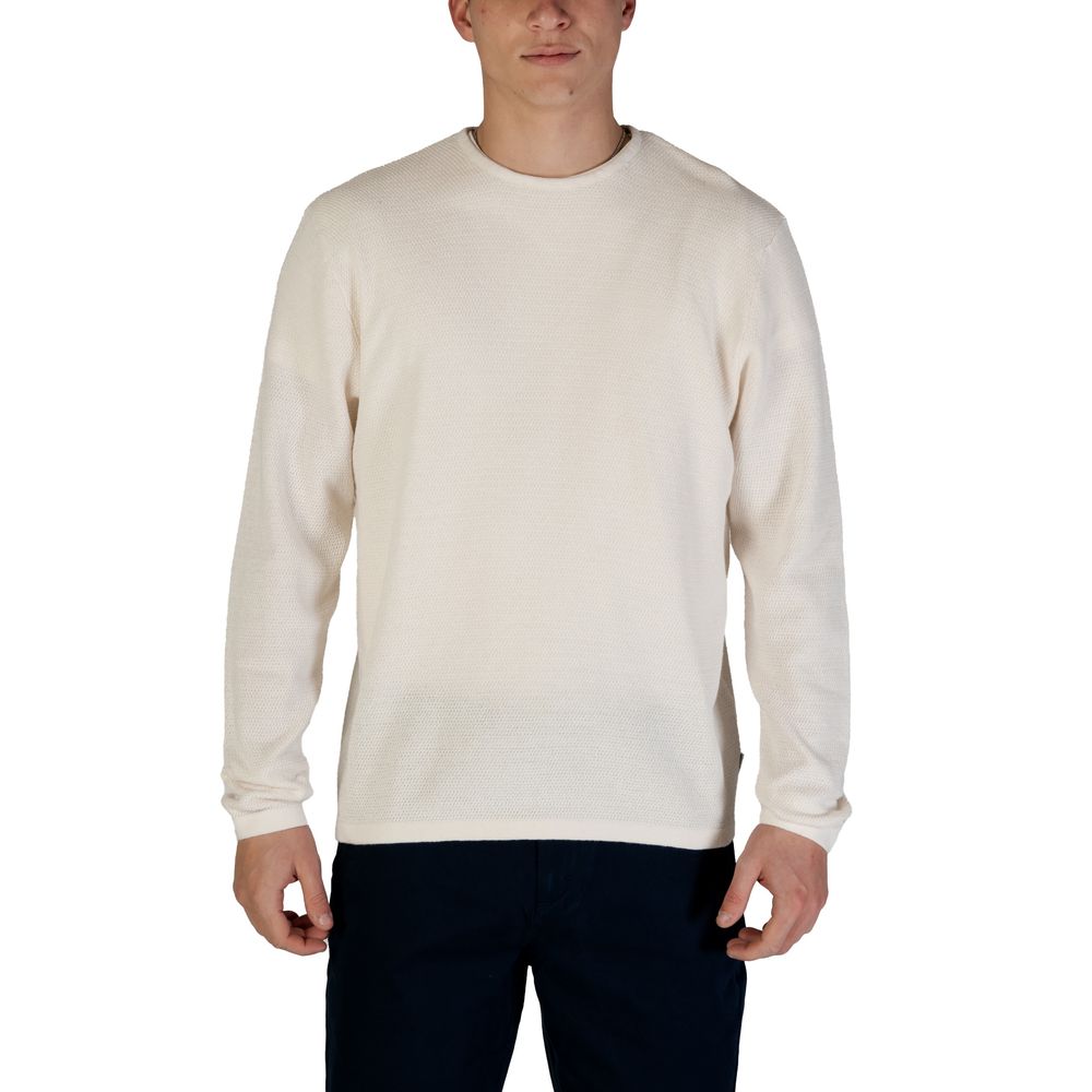 Jack Jones White Cotton Sweatshirt