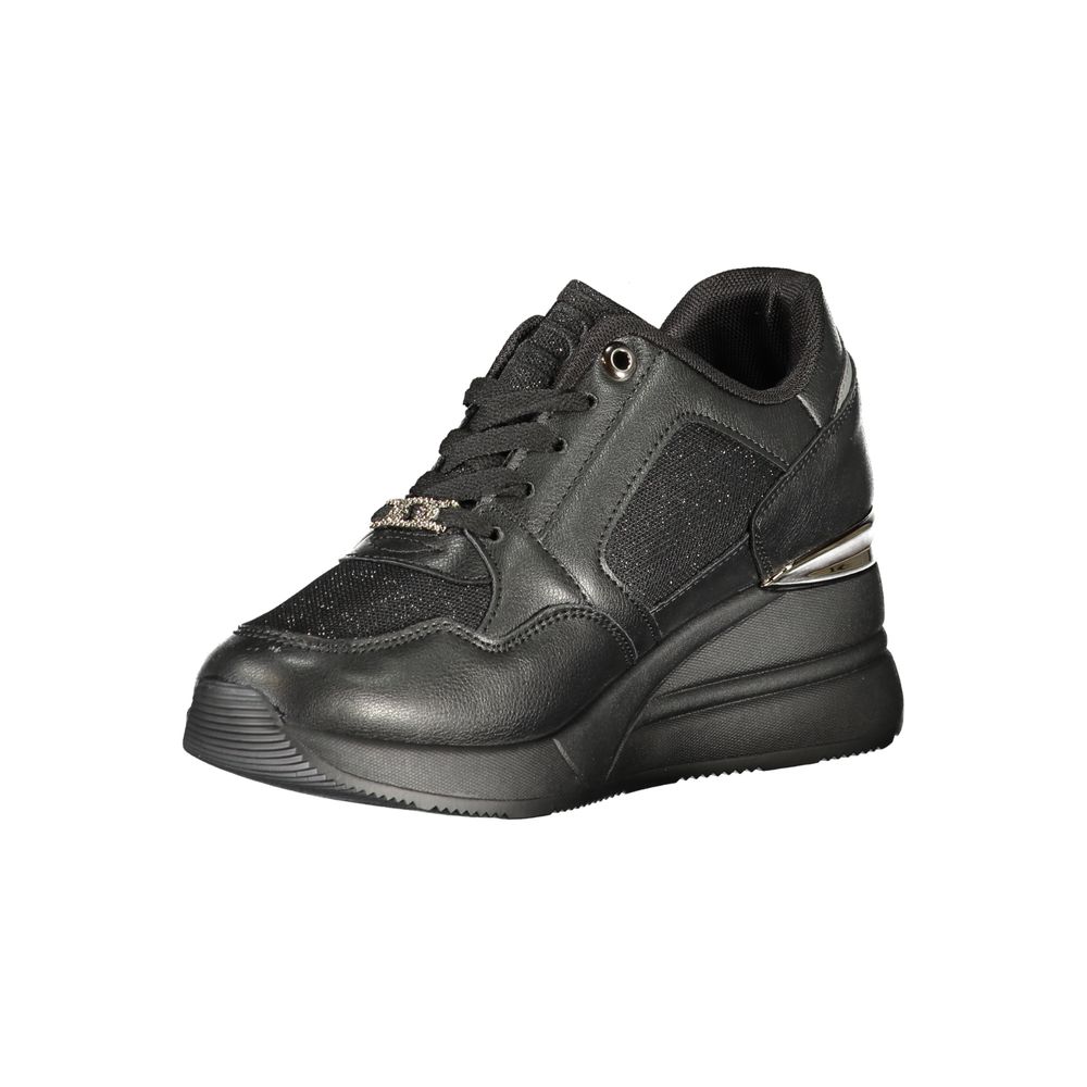 Laura Biagiotti Black Polyester Sneaker