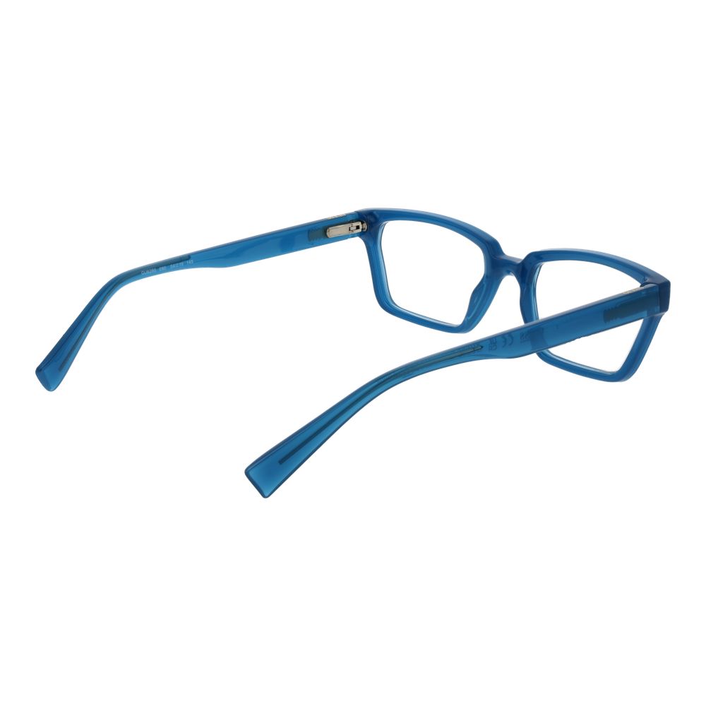 Guess Blue Plastic Glasses (Frames), unisex full-rim rectangle style, blue plastic frame, spring hinge, shipped with branded case.