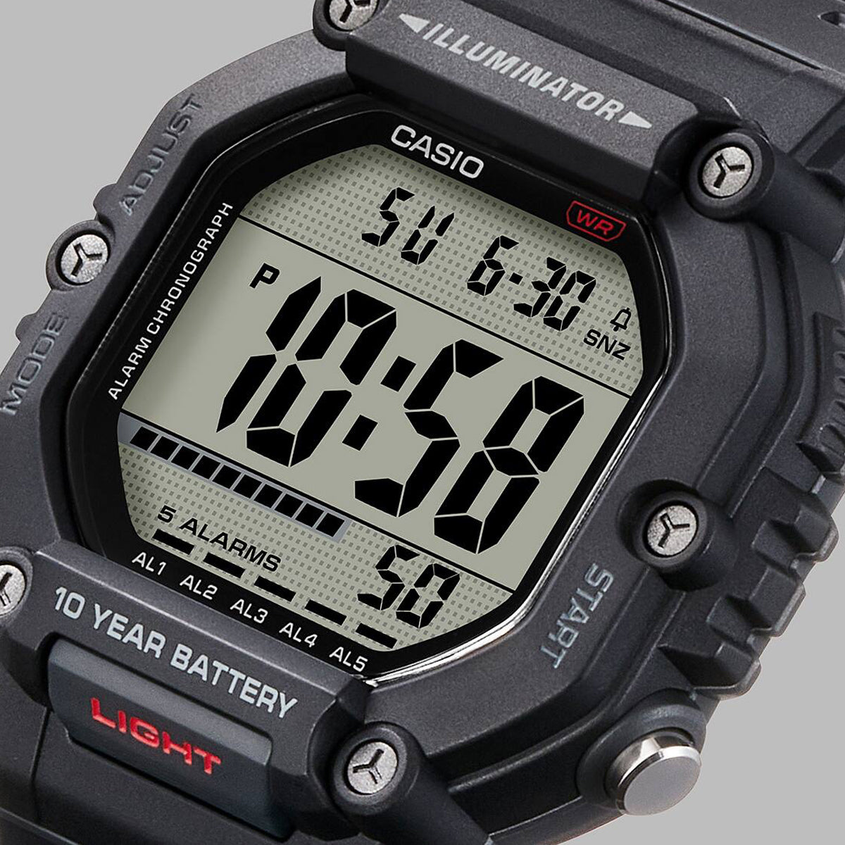 CASIO SPORT COLLECTION Mod. OVERSIZE 10 YEARS BATTERY - BLACK WATCHES