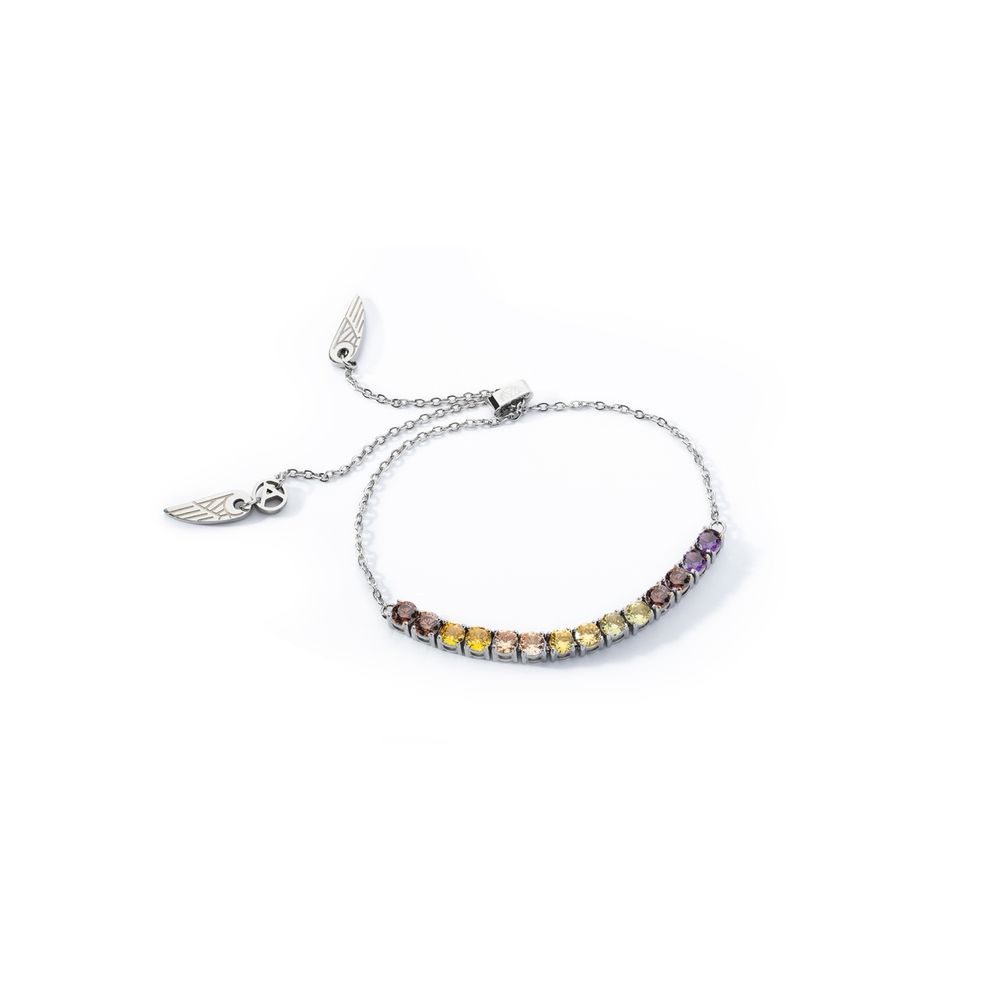 AN JEWELS JEWELRY Mod. AL.BLOY1YF bracelet with multicolored crystals and wing charms