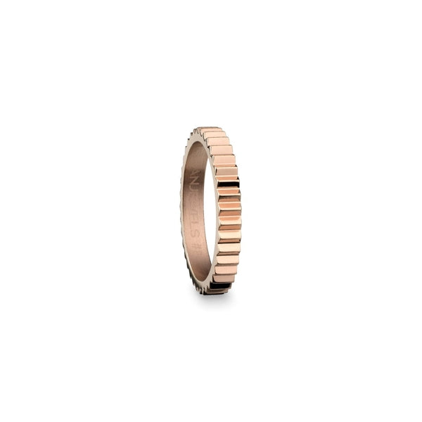 AN JEWELS JEWELRY Mod. AR.R1NS05R-9 rose gold ring with textured design