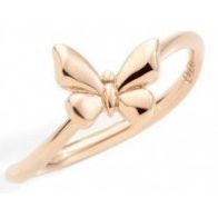 ANELLI DODO MOD. DAC2003BFLYS0009R51 rose gold butterfly ring on white background