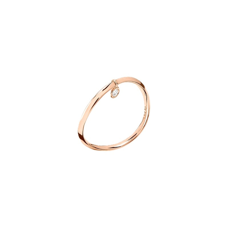 ANELLI DODO MOD. DAC2010ESSENDB09R55 - Elegant rose gold ring with diamond accent
