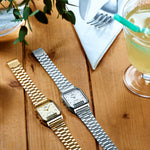 CASIO VINTAGE Mod. EDGY COLLECTION SUNRAY DIAL - SILVER WATCHES