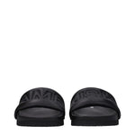 Ambush Black Leather Slippers Sandals