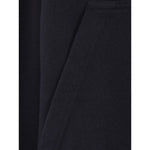 Balenciaga Sweaters Black with kangaroo pocket and ribbed trims in black cotton jersey.