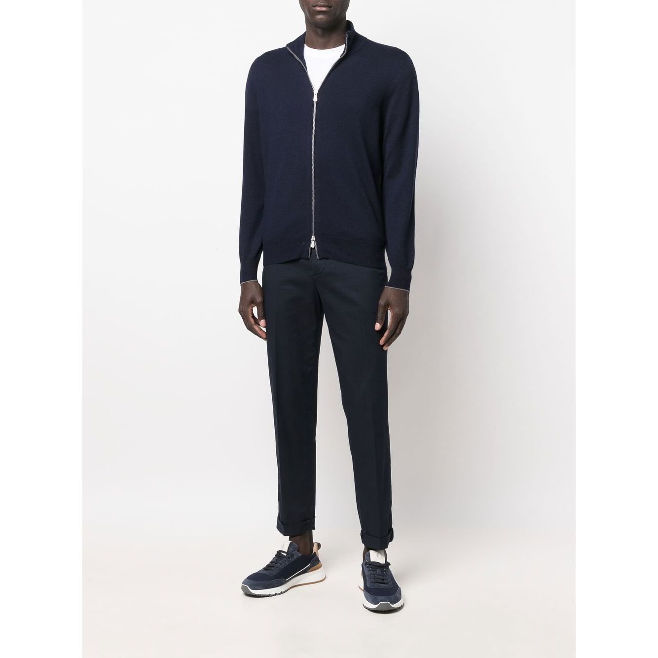 Brunello Cucinelli Sweaters Blue Topwear