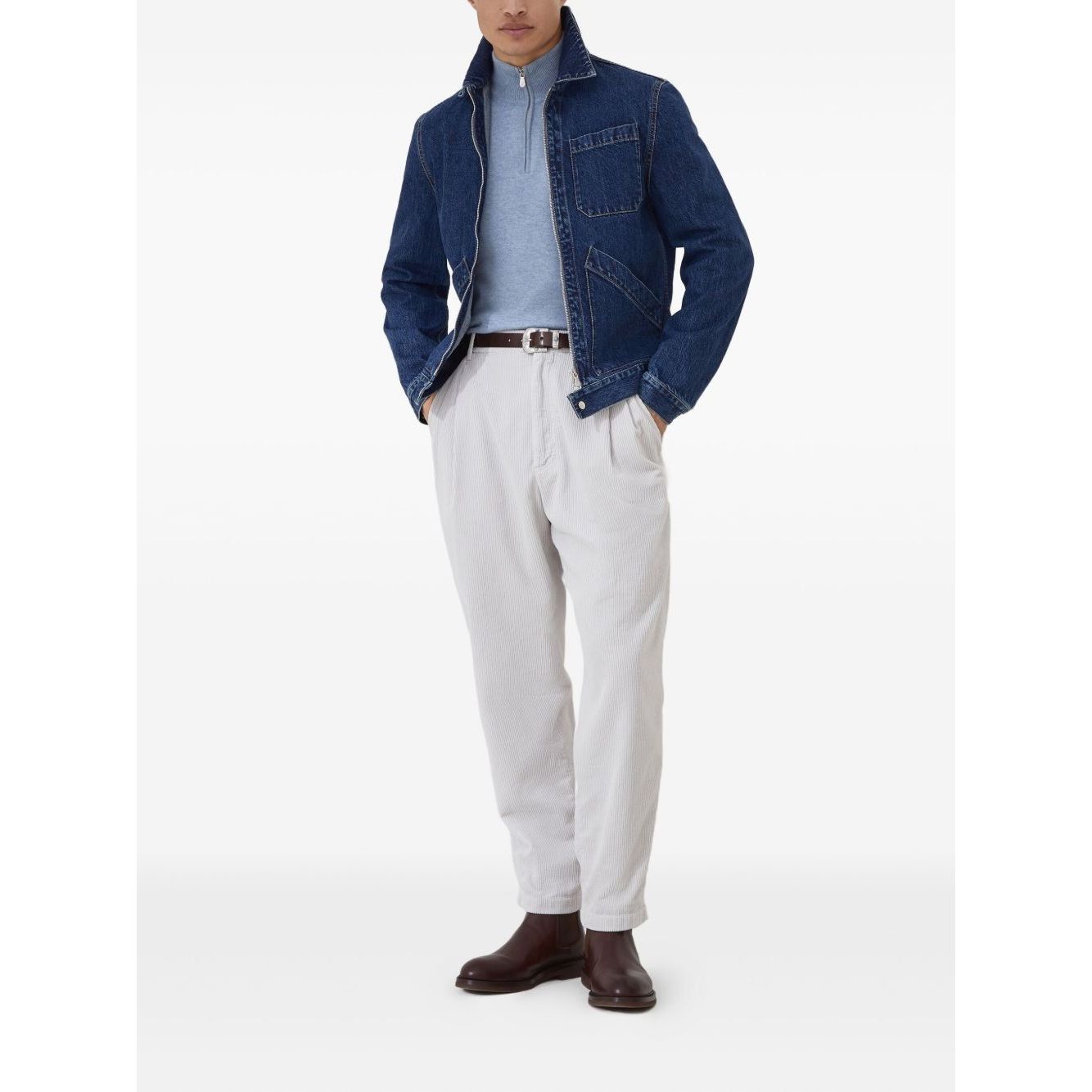 Brunello Cucinelli Sweaters Clear Blue