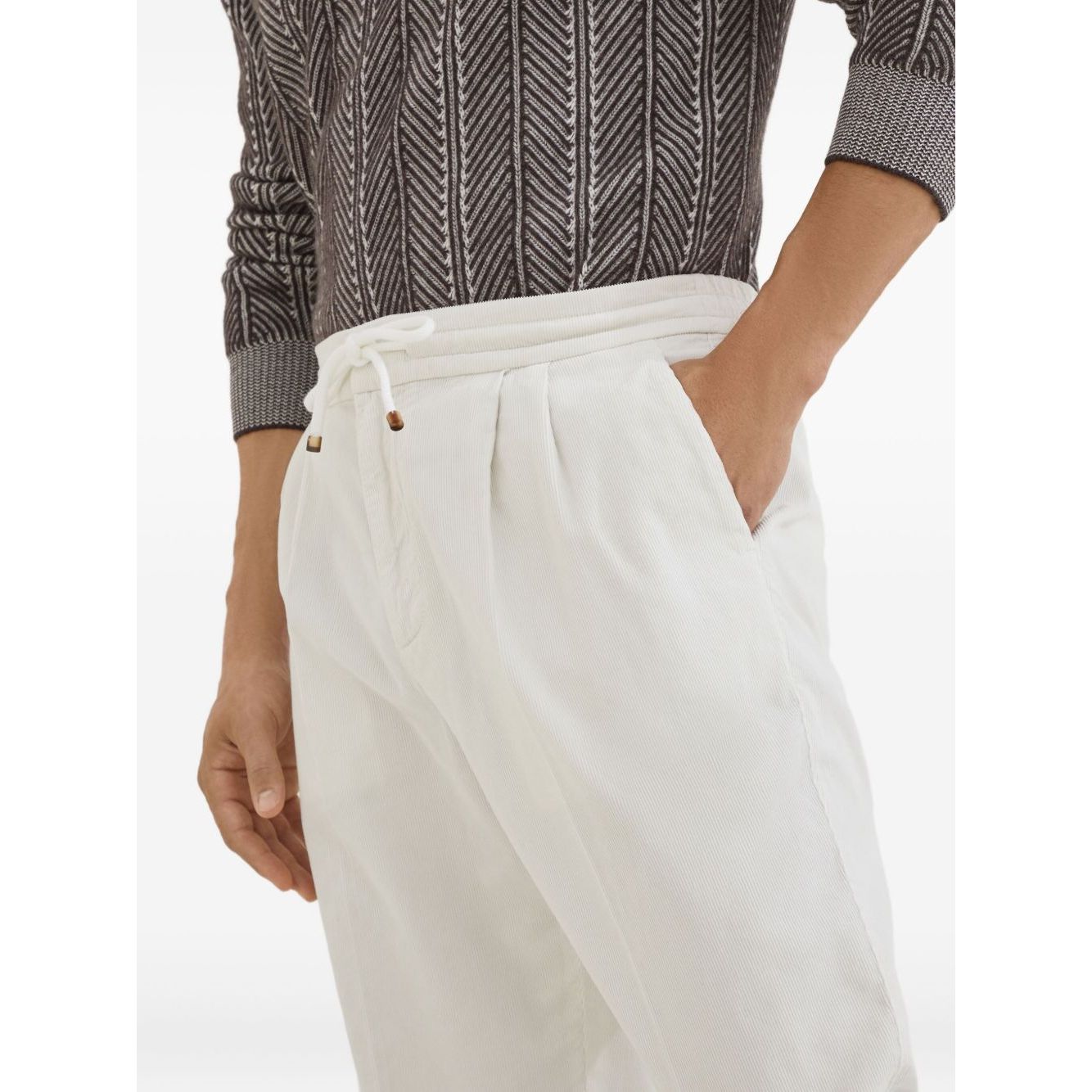Brunello Cucinelli Trousers White Trousers