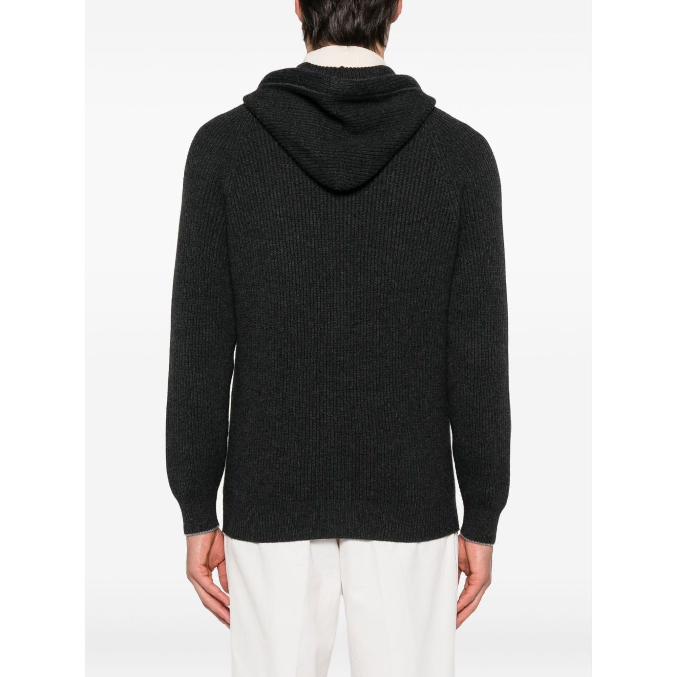 Brunello Cucinelli Zip-up hooded cardigan Topwear