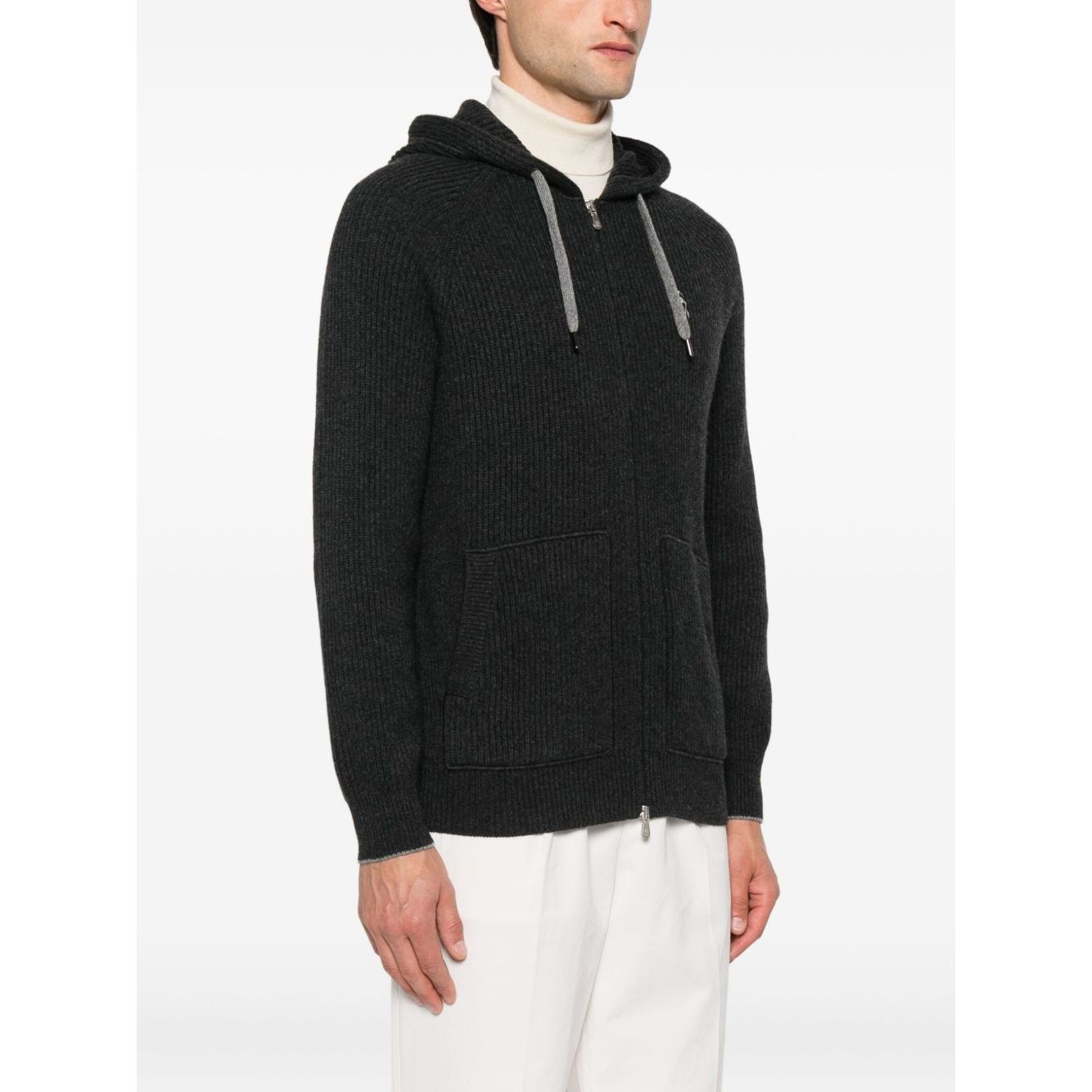 Brunello Cucinelli Zip-up hooded cardigan Topwear