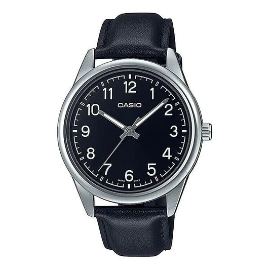 CASIO COLLECTION Mod. CASUAL. LEATHER - BLACK WATCHES