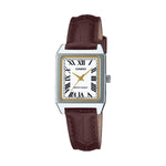 CASIO COLLECTION Mod. TANK. LEATHER - WHITE WATCHES