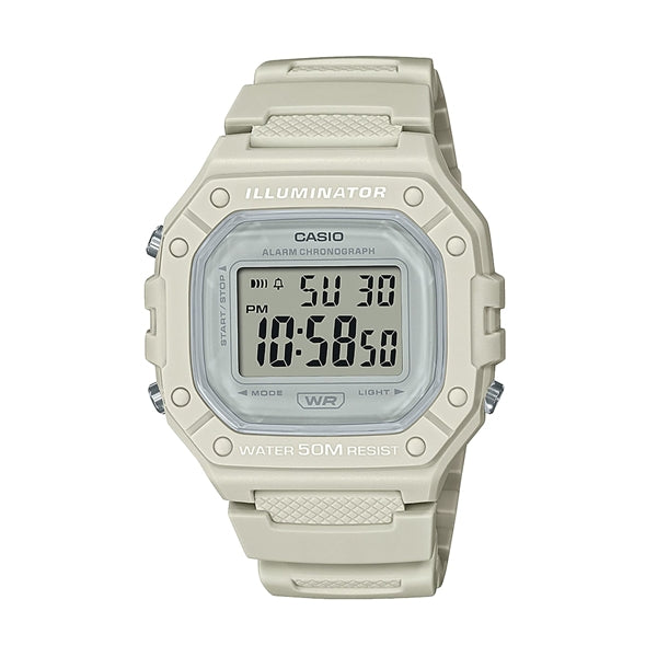 CASIO TIMELESS COLLECTION Mod. SPORT ILLUMINATOR WR 50M. ALARM. CHRONOGRAPH - WHITE - COLORED SERIE WATCHES