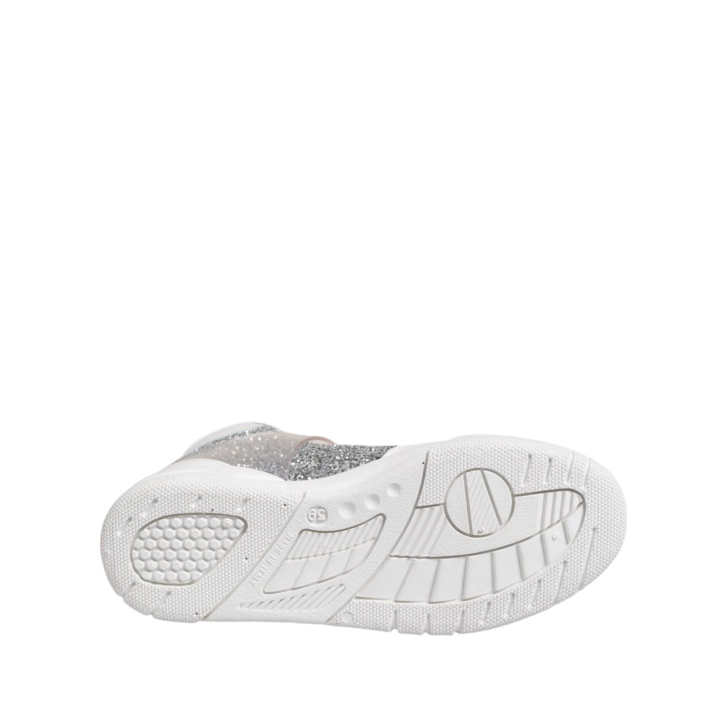 Chiara Ferragni White Silver High Top Women Sneakers Shoes