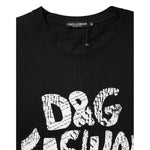 Dolce & Gabbana Black Cotton Sleeveless DG Fashion Top
