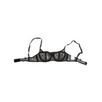 Dolce & Gabbana Black Floral Lace Sheer Underwire Bra Underwear