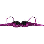 Dolce & Gabbana Purple Silk Underwired Balconette Bra Underwear BIK240-1
