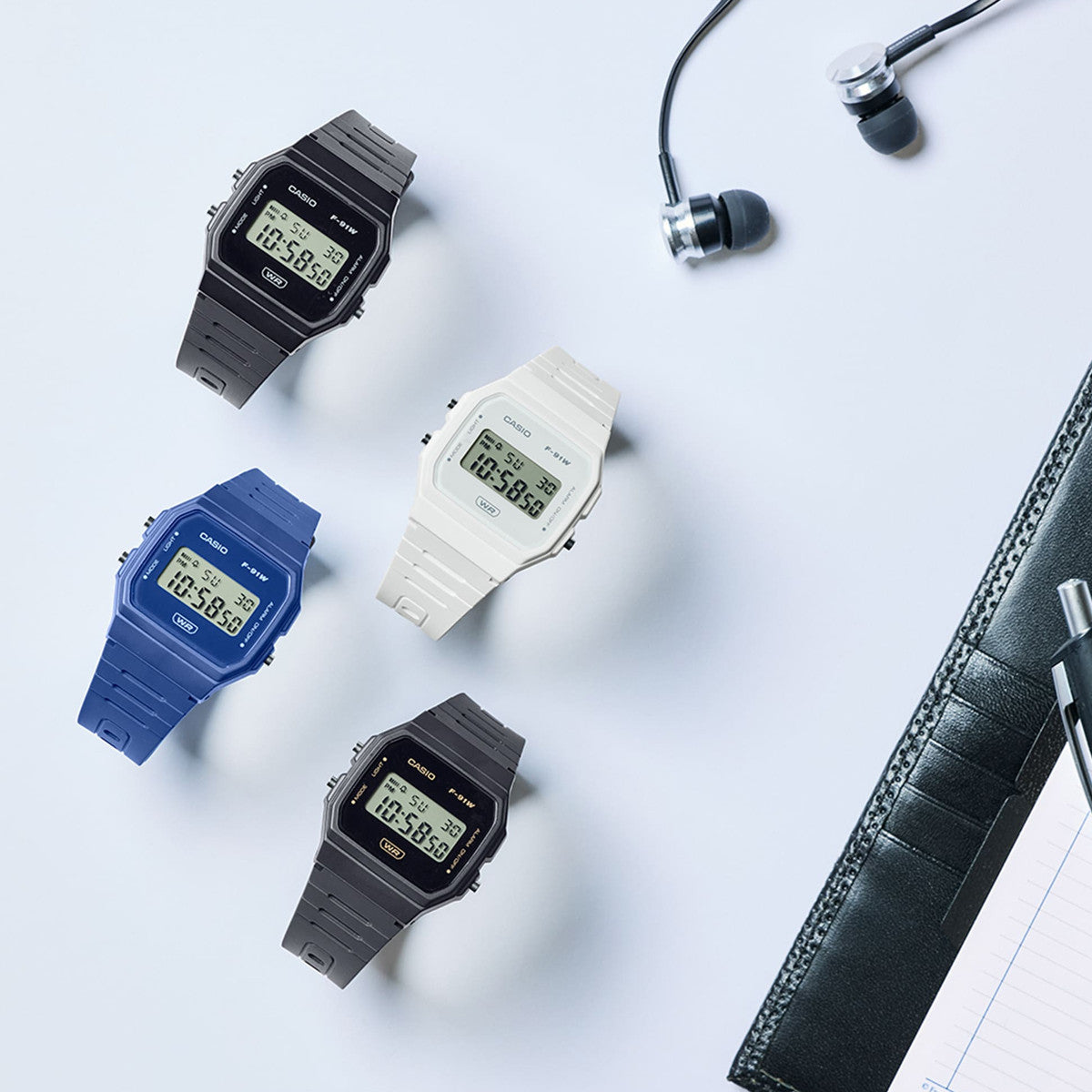 CASIO VINTAGE Mod. F-91 BIO RESIN STRAP - GUN WATCHES
