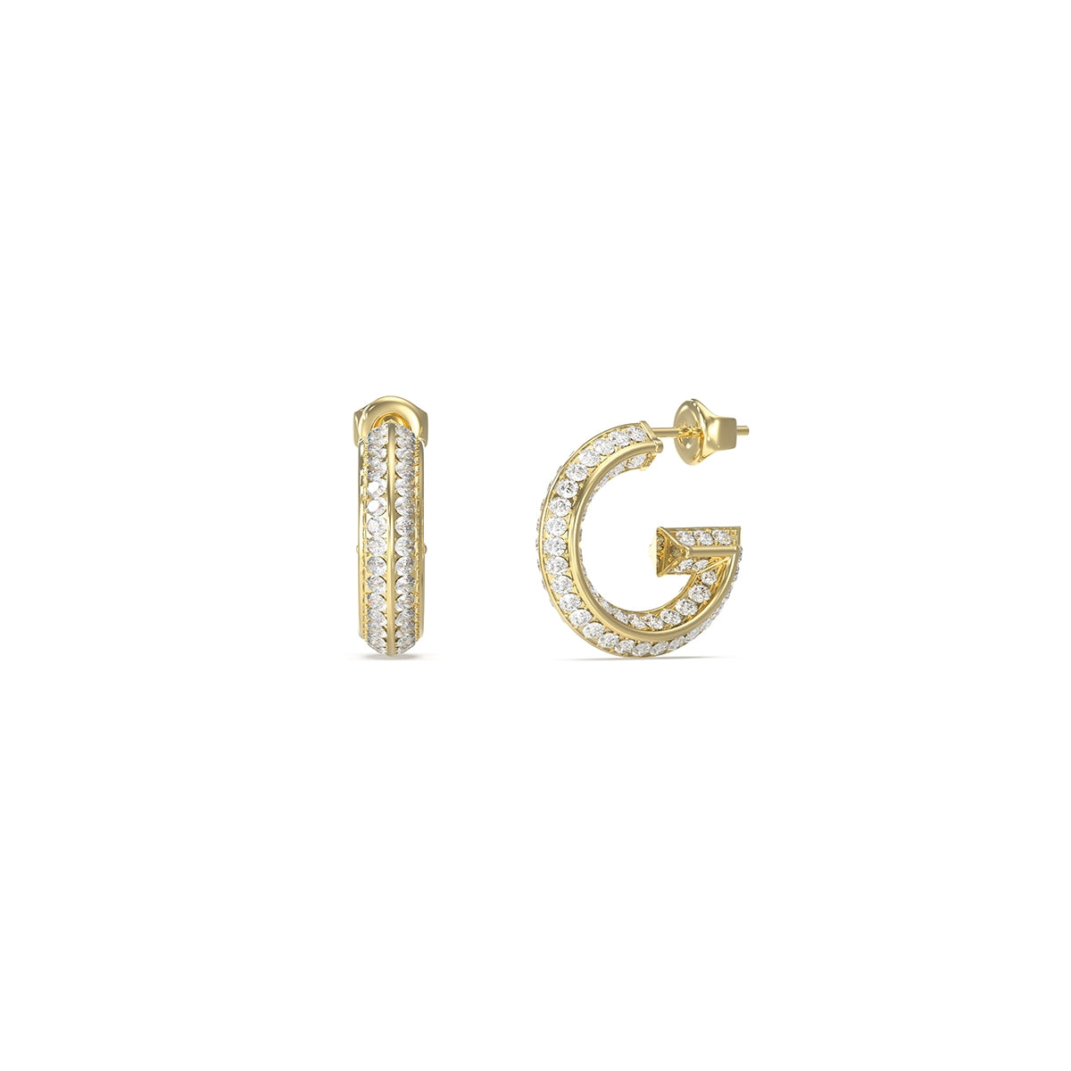 GUESS JEWELS JEWELRY Mod. JUBE05444JWYGT-U gold crystal earrings