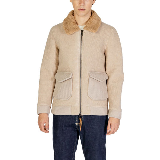 Hydra Clothing Beige Polyester Jackets & Coat