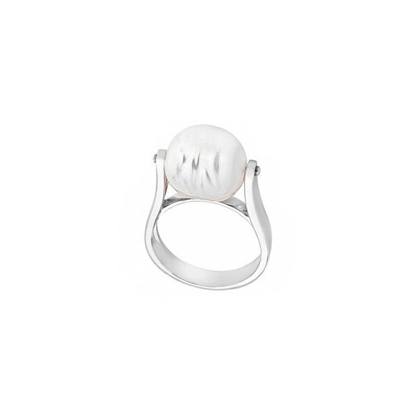 MAJORICA JEWELRY Mod. 14434.01.2.915.010.1 elegant silver ring with white pearl