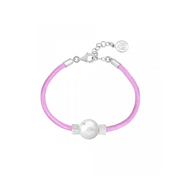 MAJORICA JEWELRY Mod. 15349.01.2.000.010.1 pink bracelet with pearl and silver clasp