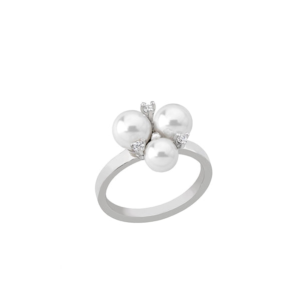 MAJORICA JEWELRY Mod. 15726.01.2.915.010.1 pearl ring with gemstones