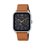 CASIO COLLECTION Mod. MOONPHASES LEATHER - BLACK WATCHES