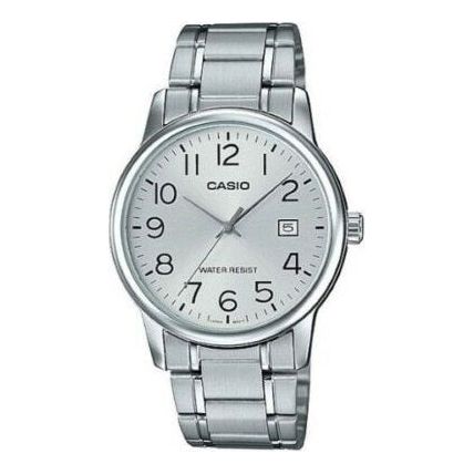 CASIO COLLECTION Mod. DATE STEEL - SILVER WATCHES